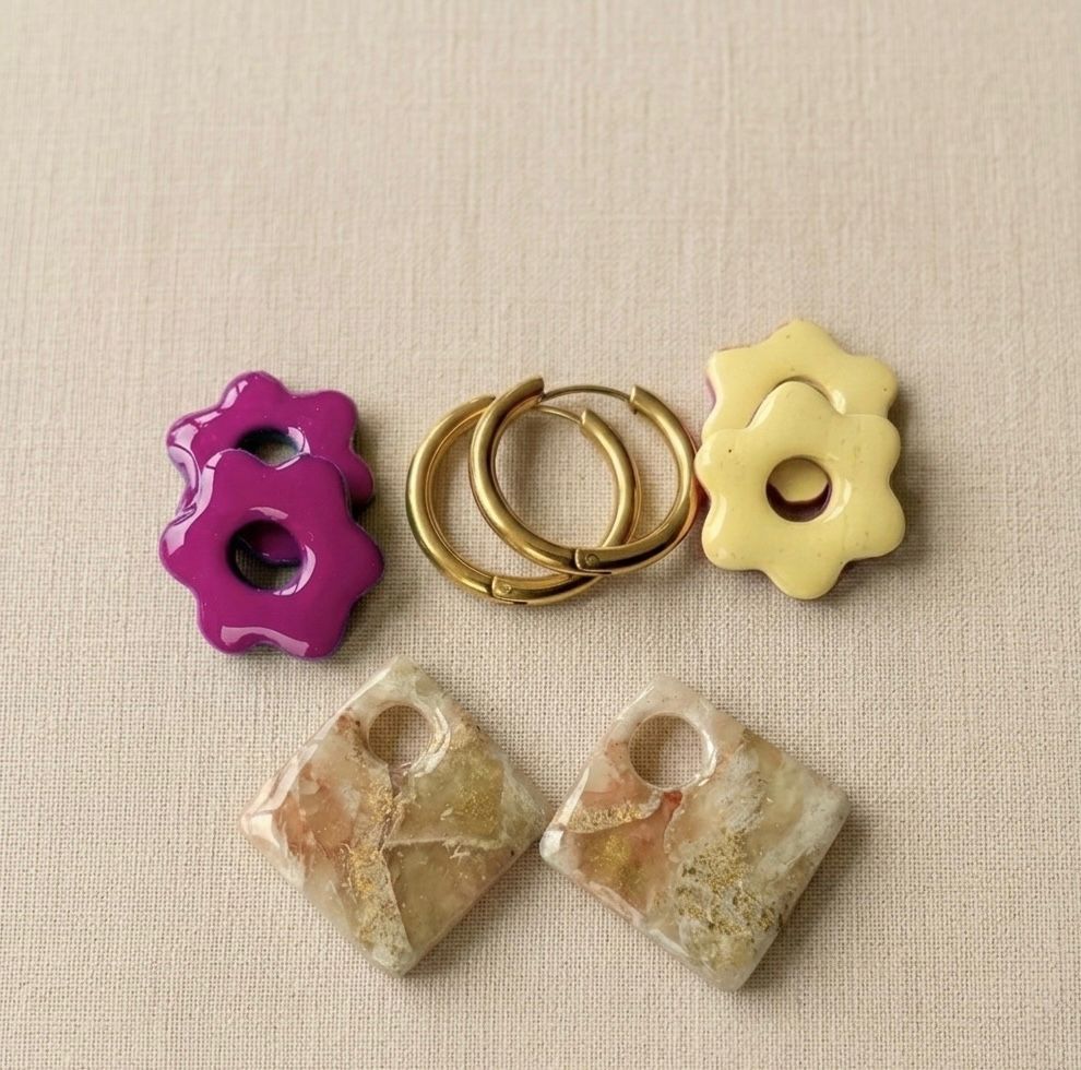 KIT TRIO CREOLES + 3 PAMPILLES INTERCHANGEABLES