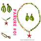 Parure collier + boucles d'oreilles