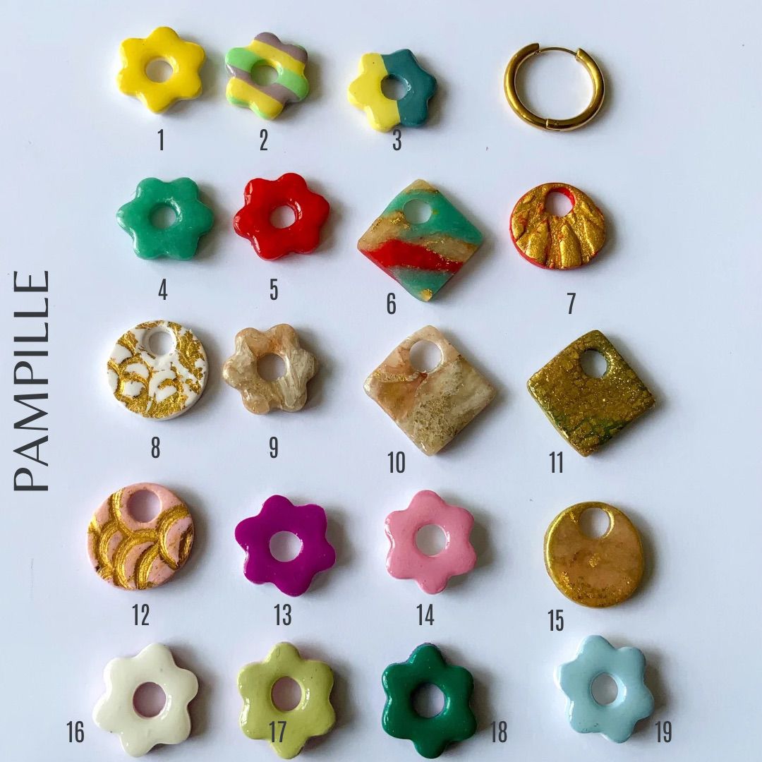 PAMPILLES VENDUES SEULES  (pour créole interchangeable)